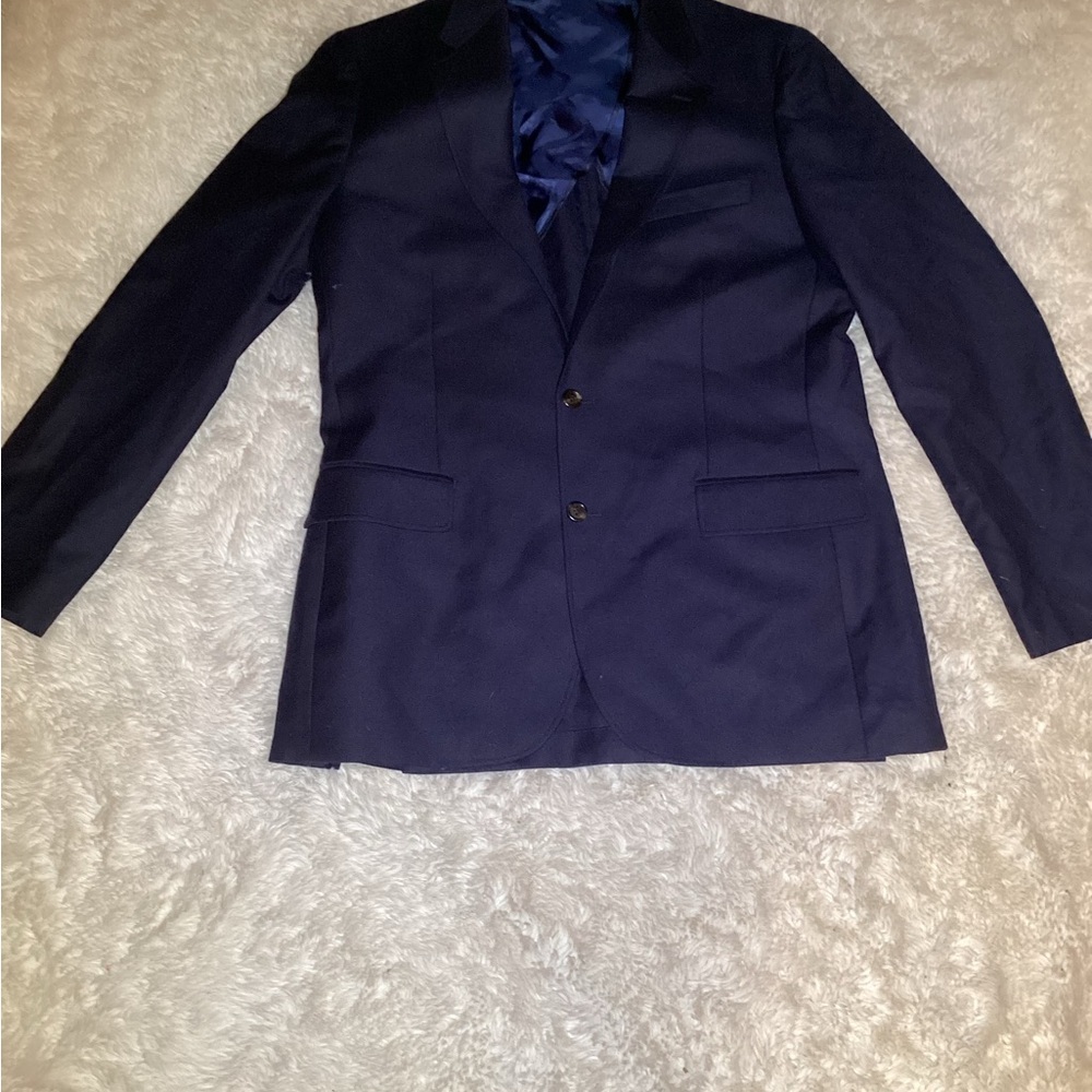 J. Crew Ludlow slim fit navy blue wool blazer jacket size 42L - Picture 6 of 12